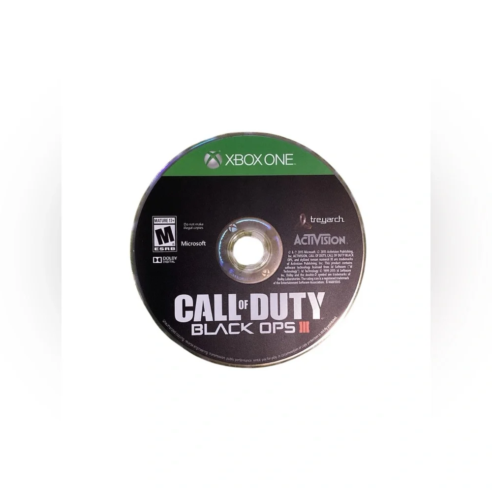 Call of Duty Black Ops III Xbox One Activision Video Game Disc Green Case‎